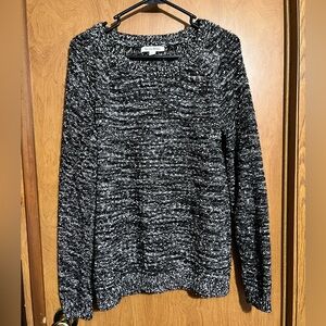Studio Works Black & White Marled Sweater